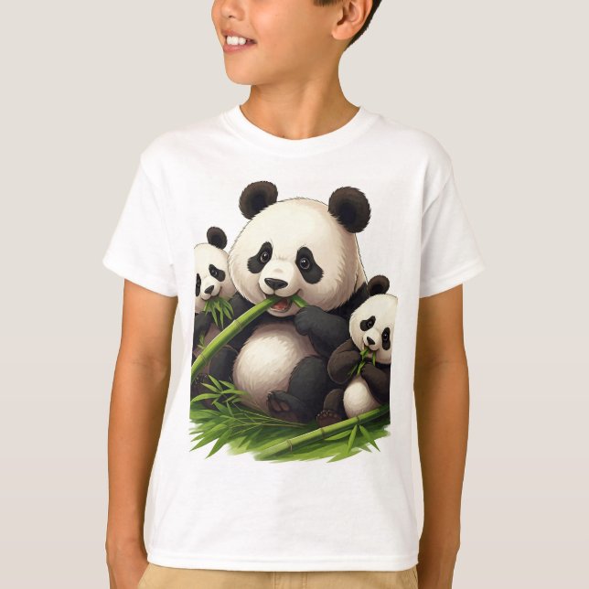 Camiseta Panda Munchies: Um Bambu Bonanza! (Frente)