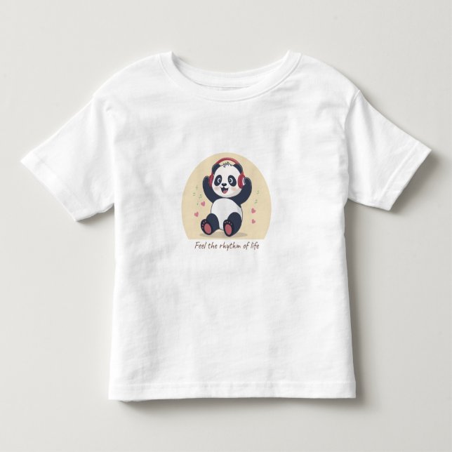 Camiseta Panda Música Fofa (Frente)
