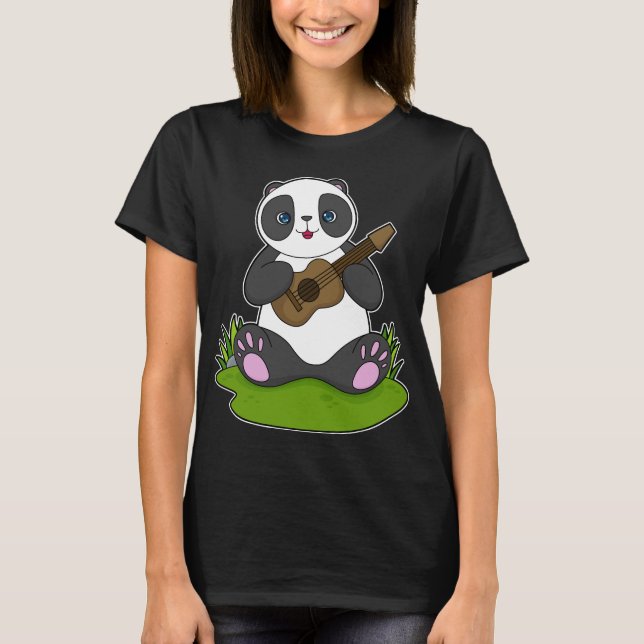 Camiseta Panda Musical Guitar Music (Frente)