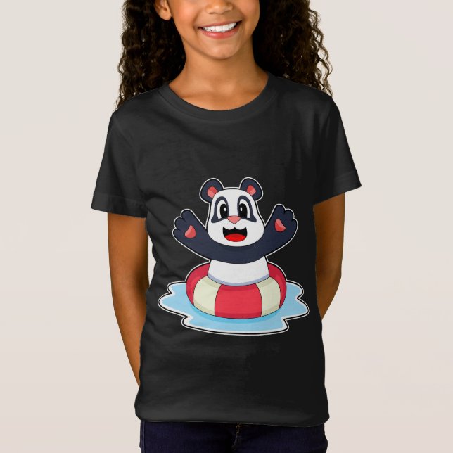Camiseta Panda Nadando Lifebuoy (Frente)
