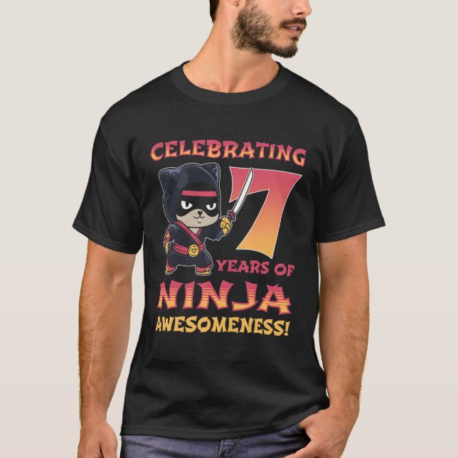 Camiseta Panda Ninja Eu Sou 7 Sete Ninja 7Nd (Frente)
