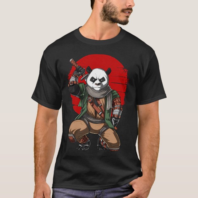 Camiseta Panda Ninja Samurai (Frente)