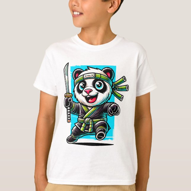 Camiseta Panda Ninja sem rosto (Frente)