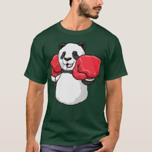 Camiseta Panda no Boxing com luvas in a box