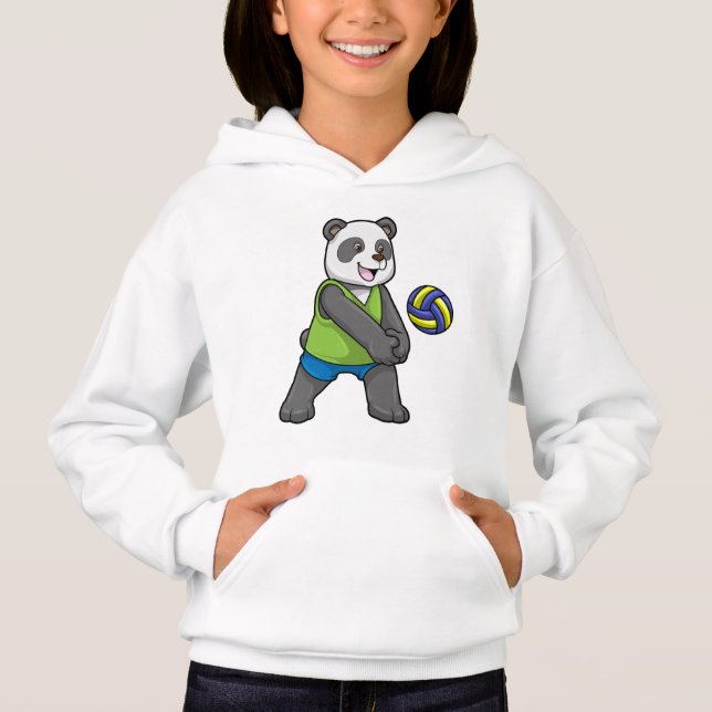 Camiseta Panda no Esporte com Voleibol (Frente)