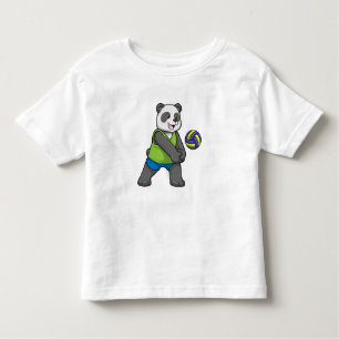 Camiseta Panda no Esporte com Voleibol