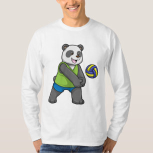 Camiseta Panda no Esporte com Voleibol