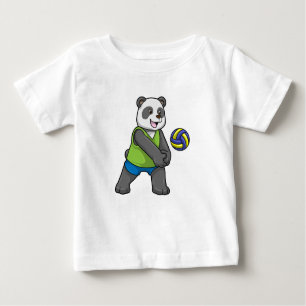 Camiseta Panda no Esporte com Voleibol