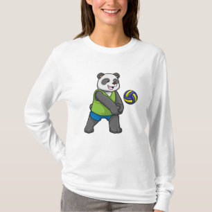 Camiseta Panda no Esporte com Voleibol