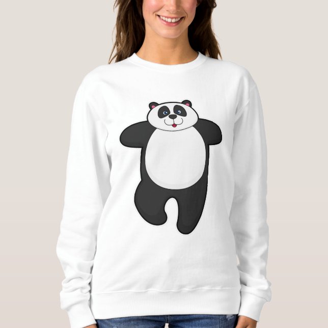 Camiseta Panda no exercício de estresse de Yoga (Frente)