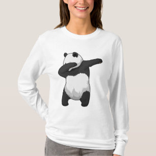 Camiseta Panda no Hip Hop Dance Dab