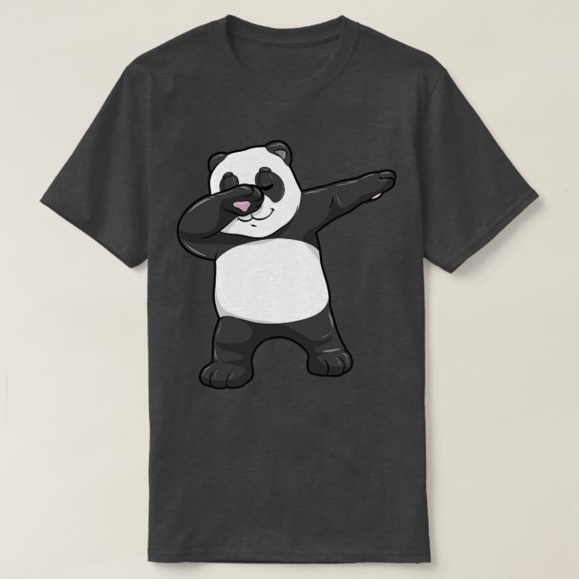 Camiseta Panda no Hip Hop Dance Dab 2 (Frente do Design)