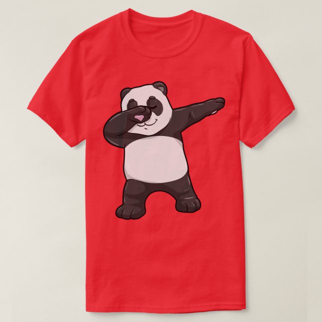 Camiseta Panda no Hip Hop Dance Dab 2 (Frente do Design)