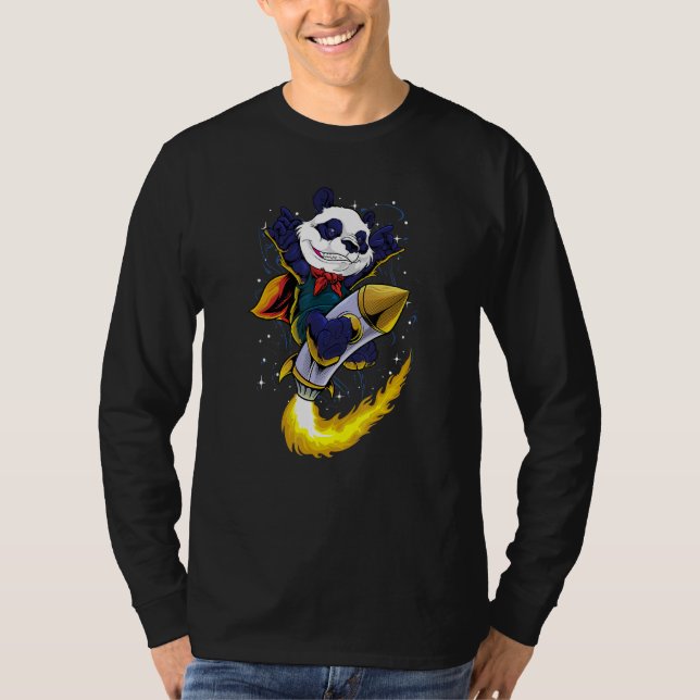 Camiseta Panda No Rocket Space Sad Aestic Streetwea (Frente)