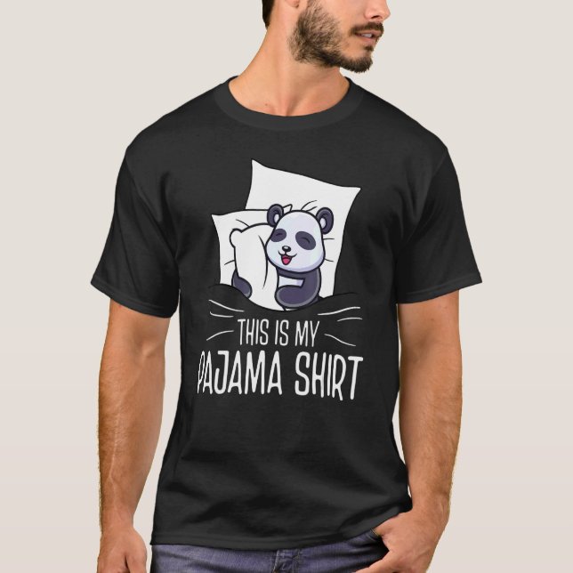 Camiseta Panda Oficio Dormir Naufrágio (Frente)