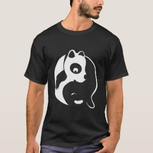 Camiseta Panda Orca Yin Yang Black E White