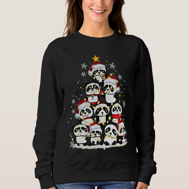 Camiseta Panda Ornament Decoration Christmas Tree Xmas (Frente)