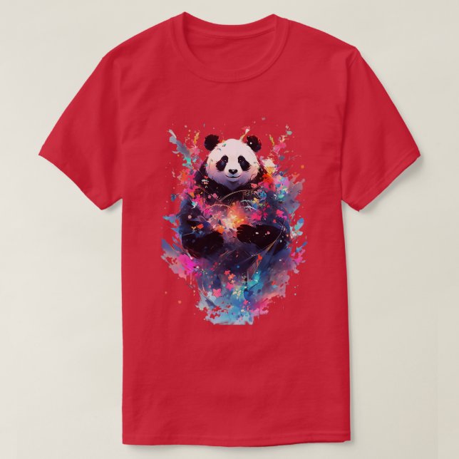 Camiseta Panda Paint (Frente do Design)