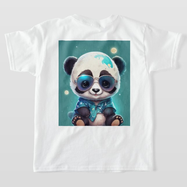 Camiseta "Panda Paloza: Adorável Tee para Pequenos!" (Postura das costas)