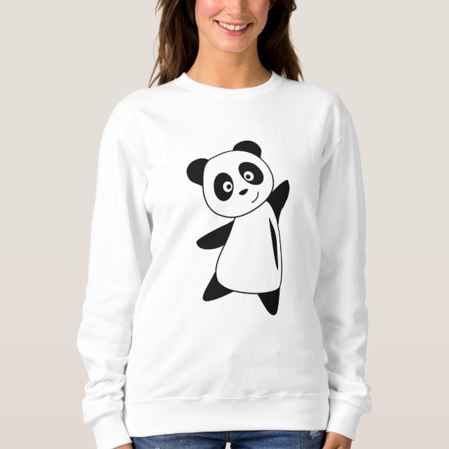 Camiseta Panda Panda Bear Crianças Doce Animais (Frente)