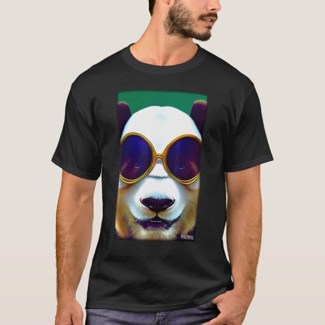 Camiseta Panda Panda Bear Sunglasses Wildlife Animals Zoo F (Frente)