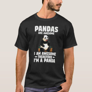 Camiseta Panda Panda Bonita É Incrível Eu Sou Um Panda