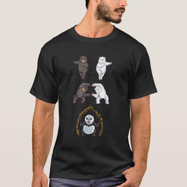 Camiseta Panda Panda Fusion Gif Polar Bear (Frente)
