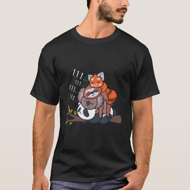 Camiseta Panda Panda Koala Sloth (Frente)