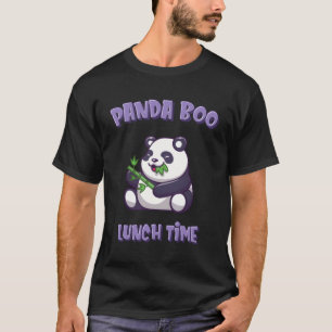 Camiseta Panda Pandaboo Comendo Bamboo Grass Horário
