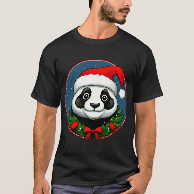 Camiseta Panda Papai Noel (Frente)