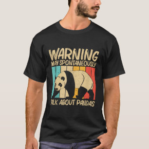 Camiseta Panda Para Animais De Urso Panda