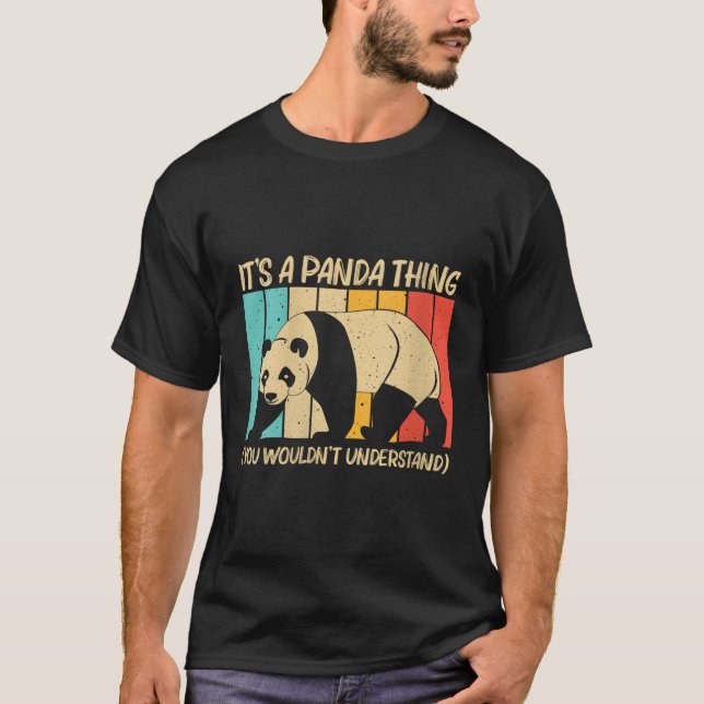 Camiseta Panda Para Animais De Urso Panda (Frente)