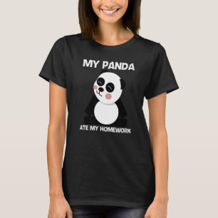 Camiseta Panda Para Crianças Meninos Black White Bear Cub