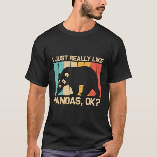 Camiseta Panda Para Cuidador de Animais Urso Panda (Frente)