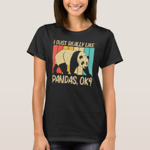 Camiseta Panda Para Homens Mulheres Urso Panda Animal