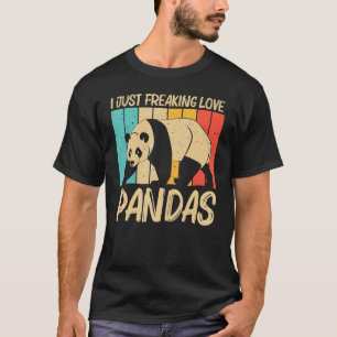 Camiseta Panda Para Homens Mulheres Urso Panda Animal 1