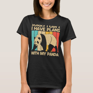 Camiseta Panda Para Homens, Panda Bear Animal 2