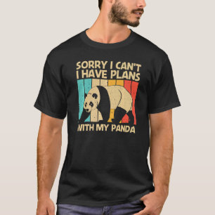 Camiseta Panda Para Homens, Panda Bear Animal 3