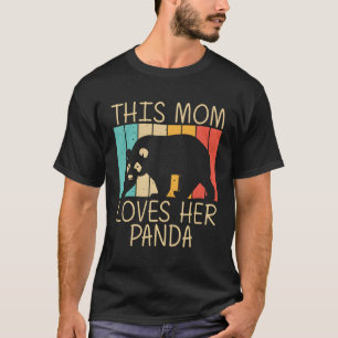 Camiseta Panda Para Mamãe Mãe Panda Bear Zookeeper