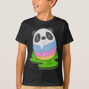 Camiseta Panda Páscoa ovo de Páscoa