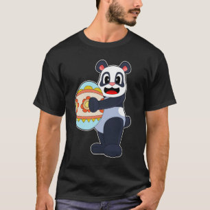 Camiseta Panda Páscoa ovo de Páscoa