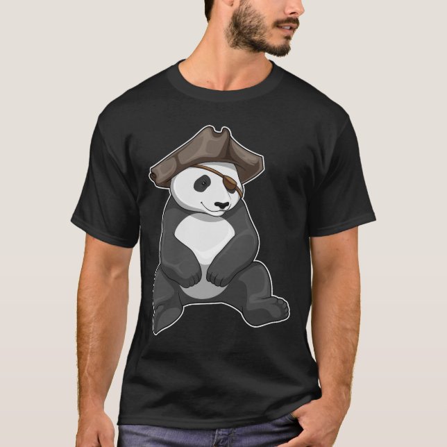 Camiseta Panda Pirate hat (Frente)