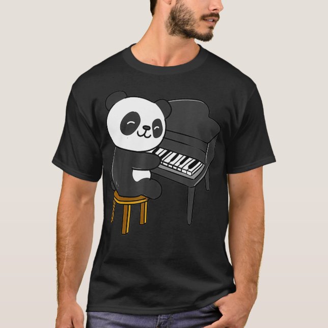 Camiseta Panda Playing Piano (Frente)