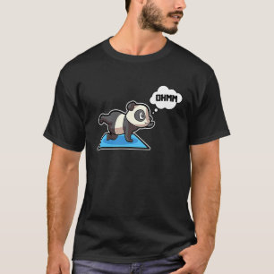 Camiseta Panda Poses de Yoga Esporte Ginástica Ohmmm Batime
