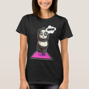 Camiseta Panda Poses de Yoga Esporte Ginástica Ohmmm Batime