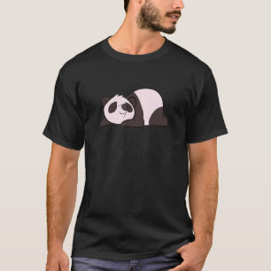 Camiseta Panda preguiçosa Tardy Melhor Tarde Do Que Nunca P