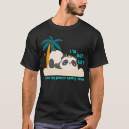 Camiseta Panda preguiçoso fofo 