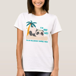 Camiseta Panda preguiçoso fofo