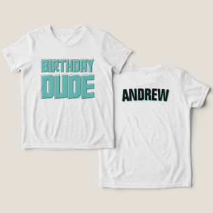 Camiseta Panda Preto e Azul Personalizado para o Aniversári
