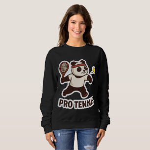 Camiseta Panda Pro Tênis Sticker - Design desportivo bonito